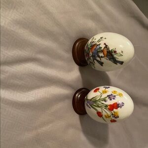 Floral and Bird Decorative Eggs